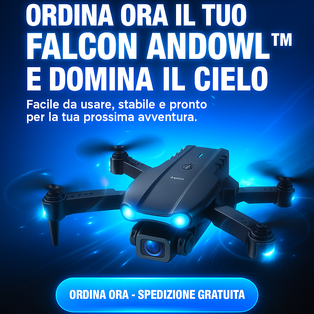 Falcon Andowl™ – Il Drone Facile Che Ti Fa Volare Come un Pro