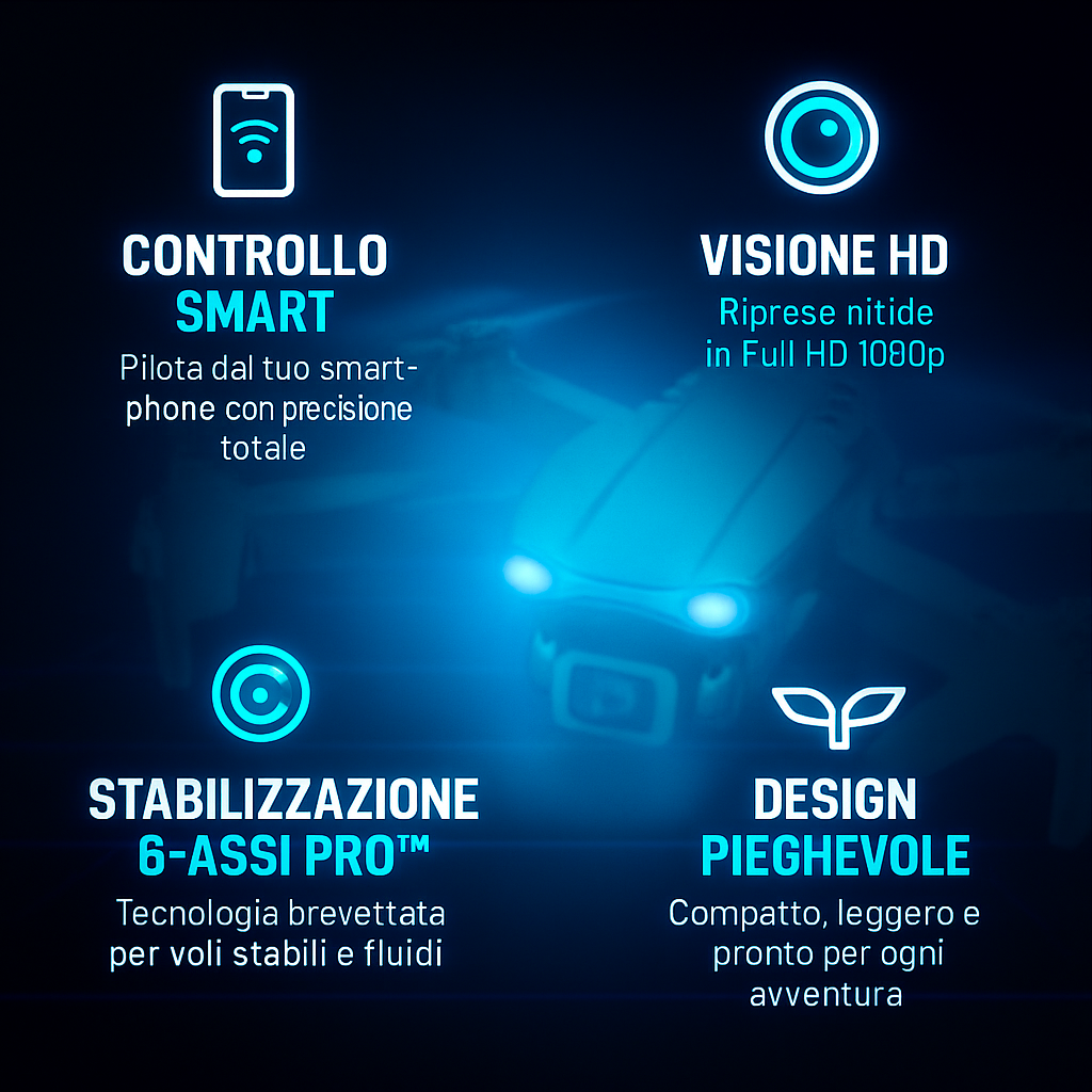 Falcon Andowl™ – Il Drone Facile Che Ti Fa Volare Come un Pro
