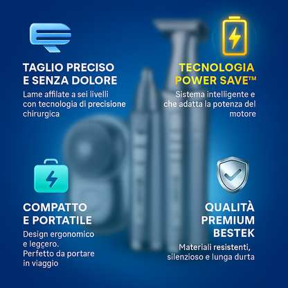 BESTEK DUO PRO™ – COMPRI 1, RICEVI 2! – Precisione da Barbiere, Libertà da Casa.