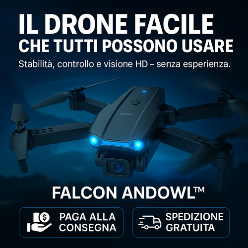 Falcon Andowl™ – Il Drone Facile Che Ti Fa Volare Come un Pro